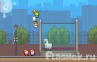 Играть в игру Лама в лицо прохожим